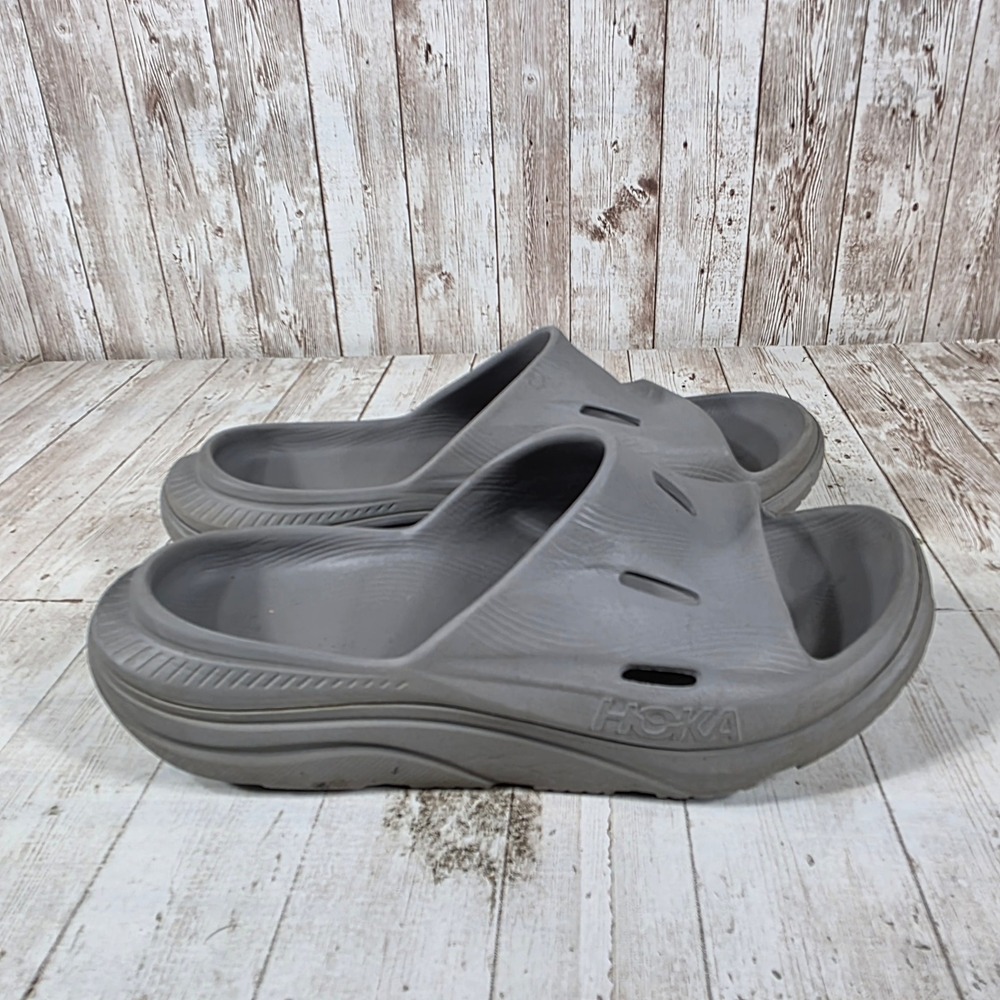 Hoka One One Ora Recovery Slide‎ 2 Mens Charcoal Grey Sport Sandals Size 9